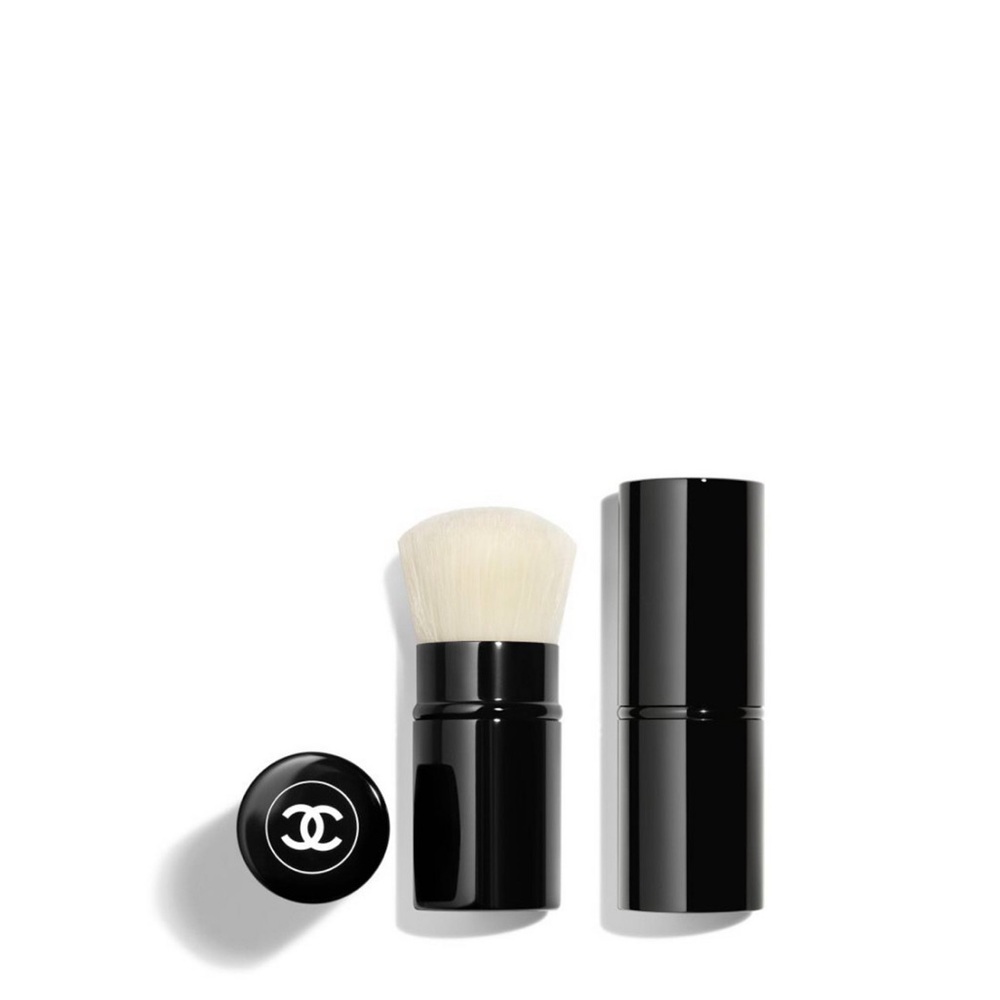 Authentic New Chanel Retractable Les Beige Kabuki 3 1/2"  Makeup Brush.